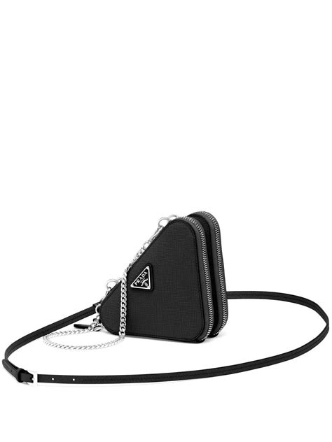 prada mini triangle crossbody bag